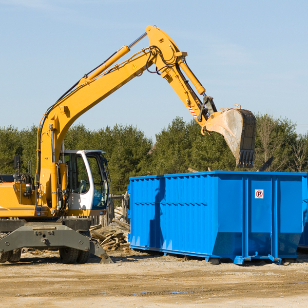 are there any restrictions on where a residential dumpster can be placed in Chatham New Hampshire